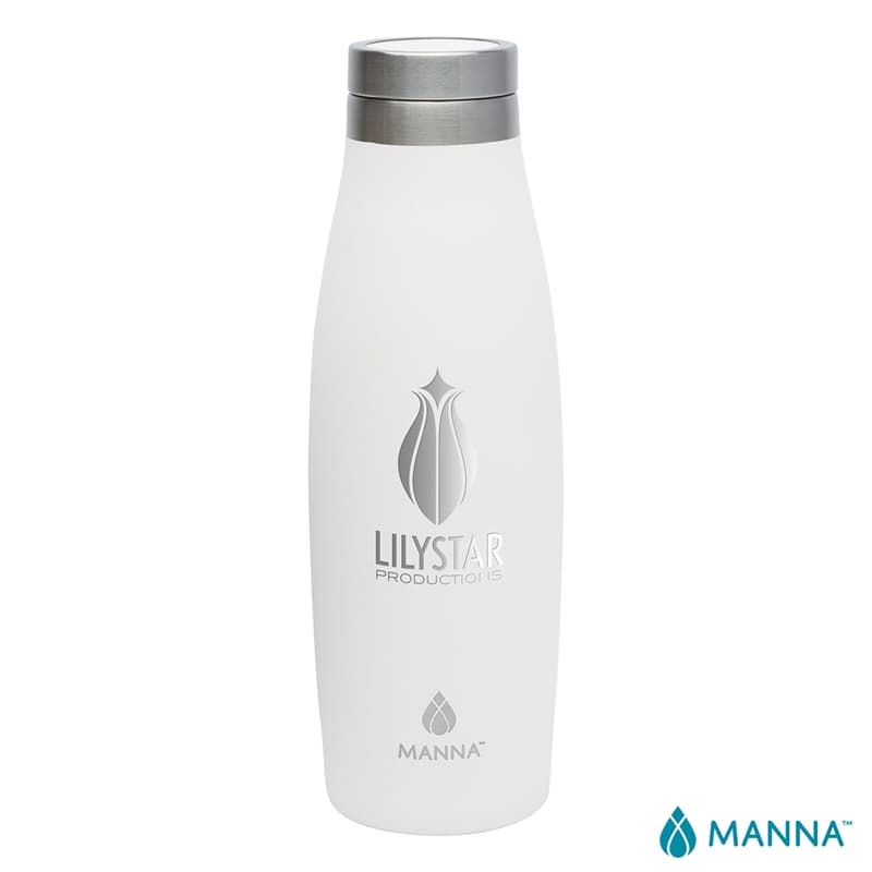 Manna™ 18 oz. Oasis Stainless Steel Water Bottle w/ Marble Lid